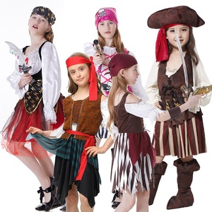 Costumes de pirate d'Halloween 2024, costumes de pirate de luxe mignons pour enfants, garçons et filles, <span class=keywords><strong>carnaval</strong></span>, pirates des Caraïbes, costume de mascarade pour enfants - Product Image 2