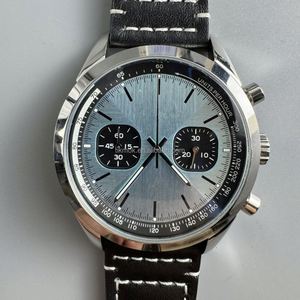 นาฬิกาข้อมือควอตซ์ผู้ชาย รุ่นใหม่ ประดับเพชร BLS แฟชั่นสปอร์ต นาฬิกาดำน้ำ สายหนัง กันน้ำ ATM เรืองแสง วินเทจ นาฬิกาคู่ - Product Image 4