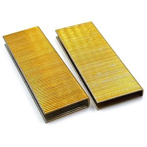 भारी शुल्क 16 श्रृंखला यू-टाइप स्टील स्टेपल पीले जस्ता ने फर्नीचर विधानसभा के लिए चिकनी के साथ - Product Image 6