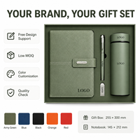 Ensemble cadeau de bureau de luxe avec stylo personnalisé, gobelet isotherme et carnet, idéal pour les événements d'entreprise et les clients