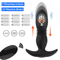 Kabelloser Ferngesteuerter Silikon-Prostata-Orgasmus-Massager Einziehbarer Analplug Unisex-Masturbator Sexspielzeug für Männer Großhandel