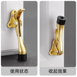 Hotel Door <b>Stopper</b> with Fireproof Foot Pedal Swing Top Positioning Device Fire Door's Essential Safety Feature - Product Image 1