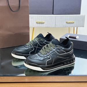 Chaussures décontractées en cuir véritable et maille, légères, respirantes, à semelle épaisse, basses, pour la marche saine des hommes en milieu urbain - Product Image 2