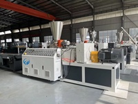 Línea de producción de máquina de extrusión de perfil de poste de valla de cubierta de plástico WPC PE PP