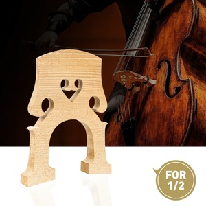 Ponts de basse double de style allemand en érable de qualité A, tailles 4/4, 3/4, 1/2, 1/4, 1/8, pour instruments à cordes de basse double - Product Image 4