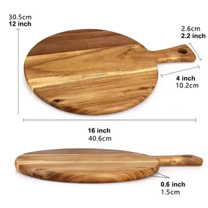 <span class=keywords><strong>Planche</strong></span> à découper en bois d'acacia avec logo personnalisé, épaisseur 2,0 cm, passe au lave-vaisselle, durable pour un usage domestique, <span class=keywords><strong>planche</strong></span> à découper pour pizza et <span class=keywords><strong>charcuterie</strong></span> - Product Image 2