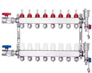 Valvola di scarico distributore acqua per <span class=keywords><strong>riscaldamento</strong></span> <span class=keywords><strong>a</strong></span> <span class=keywords><strong>pavimento</strong></span> 230V, moderna, con raccordo esterno da 1.0 e 1.2 pollici, <span class=keywords><strong>a</strong></span> tre pezzi, per raccolta e scarico acqua - Product Image 2
