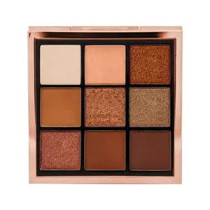 ES38-2 Custom Your Own Brand 9 Eyeshadow Palette Colors Square Shimmer Vegan Makeup Richly Pigment Low Moq No Label Fast Ship