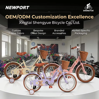 Vélo pour filles SY 4-10 ans, nouveau style, multifonctionnel, sûr et durable, OEM ODM, avec panier.