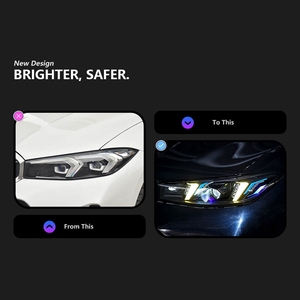 Faro LED per <span class=keywords><strong>BMW</strong></span> Serie 3 G20 2023-2024, Gruppo Fari LED Stile Laser, Stile Fang, DRL Bicolore - Product Image 6