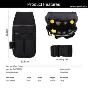 Bolsa de Herramientas de Lona Resistente Personalizada al por Mayor, Bolsa de Cintura Multifuncional para Electricista, Bolsa de Herramientas Portátil y Duradera - Product Image 2