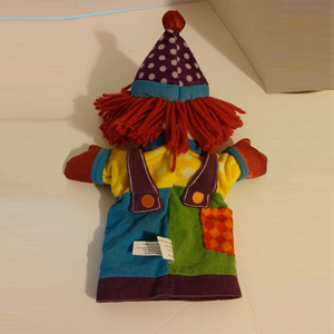 <span class=keywords><strong>De</strong></span> peluche <span class=keywords><strong>de</strong></span> felpa <span class=keywords><strong>de</strong></span> juguete payaso <span class=keywords><strong>de</strong></span> diseño <span class=keywords><strong>de</strong></span> dibujos animados marioneta <span class=keywords><strong>de</strong></span> mano para niños diciendo historia - Product Image 3