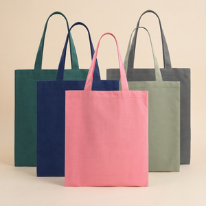 Sacs fourre-tout en toile réutilisables écologiques, sacs de courses en coton naturel, sacs en calicot, sacs d'épicerie, sacs de shopping, logo imprimé en soie - Product Image 1