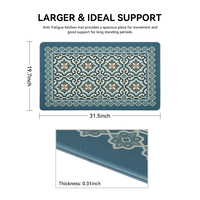 Modern Bohemia Design Waterproof PVC Anti-Fatigue Kitchen Floor Mat - Non-Slip Washable Cushioned Novelty Wholesale Carpet Rug