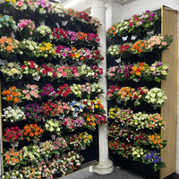 Maßgefertigter Künstlicher Blumenstrauß Seiden-Kunstblumen Rosen Chrysanthemen Gänseblümchen Bündel Fabrik OEM ODM Kunstblumen für Hochzeit Heimdekoration