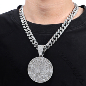 Collier pendentif mode Hip Hop européen et américain Bijoux en alliage de zinc personnalisés Bijoux hiphop de style cubain chaud - Product Image 4