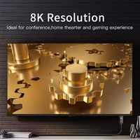Câble coaxial optique 14V HD DP mâle vers DP mâle avec gaine en PVC, prend en charge 2K 4K 8K 3D pour applications sur moniteur