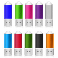 Clé USB en métal multicolore populaire 4 Go 8 Go 16 Go Clé USB 32 Go 64 Go Clé USB 2.0 Pen Drive U Disk