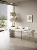 Acryl felsplatte esstisch reines schwarz licht luxus modern klein wohnung hängend rechteckiger hängender esstisch