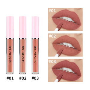 ลิปกลอสแร่12อเนกประสงค์ในหลอดเดียวลิปสติกเนื้อแมทกันน้ำพร้อมลิปสติกหลากสี12สีสำหรับแต่งหน้าเด็กผู้หญิงและผู้หญิง - Product Image 5