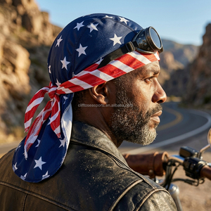 Durags et Bandanas Personnalisés OEM pour Hommes – Idéaux pour la <span class=keywords><strong>Moto</strong></span>, le Cyclisme, le Trekking, l'Entraînement et le Travail – Durags pour Cheveux Ondulés - Product Image 1
