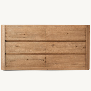 <span class=keywords><strong>Commode</strong></span> de rangement Rhoohill en chêne blanc massif, style américain, avec 6 tiroirs, pour chambre à coucher, commodes de luxe pour vêtements - Product Image 2