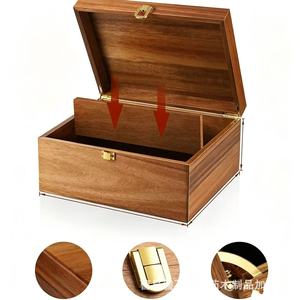 Wooden Jewelry Organizer <b>Box</b> 3-6L Flip Top Desktop <b>Storage</b> For Watches Rings Glasses <b>Photo</b> Souvenirs - Product Image 2