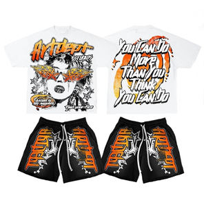 <span class=keywords><strong>ชุด</strong></span>เสื้อยืดและกางเกงขาสั้นสไตล์สตรีทแวร์ Kodo OEM แบบสั่งทำพิเศษ พิมพ์ลายเต็มตัว ดีไซน์ขาดๆ แนวฮิปฮอ<span class=keywords><strong>ป</strong></span> <span class=keywords><strong>แร็</strong></span><span class=keywords><strong>ป</strong></span><span class=keywords><strong>เปอร์</strong></span> ทรงบ็อกซี่ - Product Image 4
