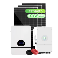 Système solaire hybride Growatt 10 kW avec onduleur 30 kW, kit complet de batterie lithium 240 V pour maison, panneaux solaires 15 kW 20 kW