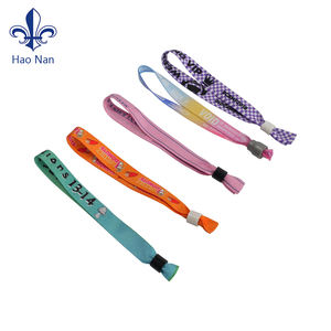 Kaliteli özelleştirilmiş dokuma bilezik süblimasyon bileklik plastik kilit ile - Product Image 4