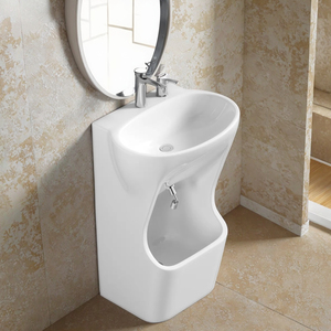 Muslim wudumate wudu lưu vực thiết bị vệ sinh freestanding gốm rửa lưu vực wudu chìm với rửa chân bồn rửa - Product Image 3