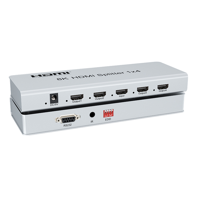 Metal 8K 60Hz HDMI Splitter 1x4 HDMI Splitter 4 Port 1 in 4 Out