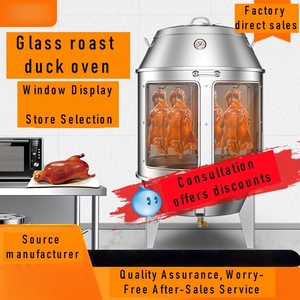 Horno Comercial <span class=keywords><strong>de</strong></span> Gas y Carbón para Asar Pato, <span class=keywords><strong>de</strong></span> Doble Uso, 60 cm, <span class=keywords><strong>Asador</strong></span> <span class=keywords><strong>de</strong></span> Carne <span class=keywords><strong>de</strong></span> Acero Inoxidable - Product Image 2