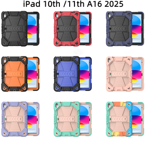 เคสแท็บเล็ตซิลิโคน PC แข็งแรงทนทานสำหรับ <span class=keywords><strong>Apple</strong></span> <span class=keywords><strong>Pro</strong></span> 11" Air 6 Air 7 พร้อมขาตั้งพับได้สำหรับ Samsung <span class=keywords><strong>Tab</strong></span> A9+ - Product Image 2