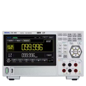 Multímetro Digital Portátil Rigol DM858 de 5.5 Dígitos, Mediciones de Corriente/Voltaje CA/Temperatura, 11 Tipos de Señales de Entrada, 80 Lecturas/Segundo, Alimentación - Product Image 1