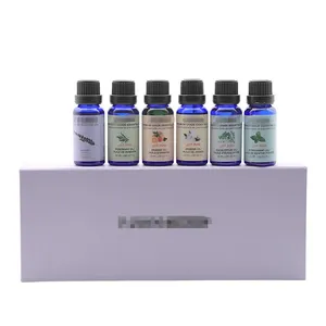 Aceites esenciales de etiqueta privada 10ml Lavanda Menta Limón Jazmín Eucalipto Naranja Juego de 6 botellas