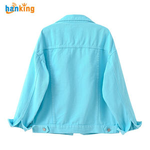 Ehanking, Chaquetas vaqueras para mujer, abrigo corto informal, Tops holgados finos a la moda para mujer, chaqueta vaquera, 12 colores, S-4XL - Product Image 6