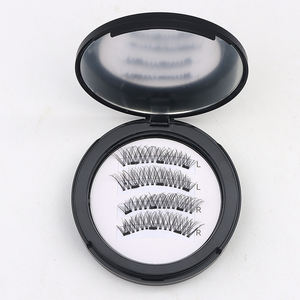 उच्च गुणवत्ता वाले थोक कस्टम 3 डी चुंबकीय झूठी पलकों टिकाऊ नरम प्राकृतिक लुक गोंद मुक्त आंखों के मेकअप झूठे आंखों सेट - Product Image 3