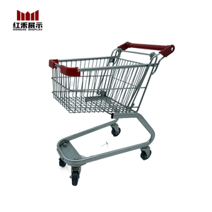 Hong He 20 Liters Wire Basket Kids Trolley <strong>Mini</strong> Supermarket Shopping <strong>Cart</strong> With Flag Cover for Baby Shopping <strong>Cart</strong> - Product Image 3