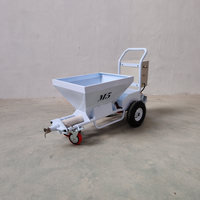Machine à projeter du mortier électrique mobile pour les chantiers de construction M5