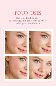 适合女性的颜色化妆艾弗尔红润多色持久显色腮红眼影脸腮红 - Product Image 6