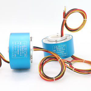 Anneau collecteur 38 mm 15 A 6 fils 200 tr/min à faible bruit IP68 en alliage d'aluminium/acier inoxydable pour kits de robotique - Product Image 3