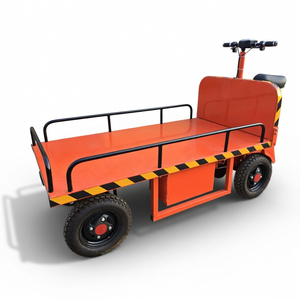 <span class=keywords><strong>Carrello</strong></span> Elettrico per Trasporto a Breve Distanza <span class=keywords><strong>con</strong></span> 4 <span class=keywords><strong>Ruote</strong></span> e Piattaforma di 150*80cm - Product Image 4