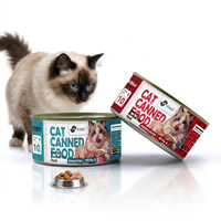Comida Húmeda para Gatos, Salmón en Crema, 85g, Alta Palatabilidad, Carne de Pescado Fresca, OEM, Marca Privada, Snack para Mascotas