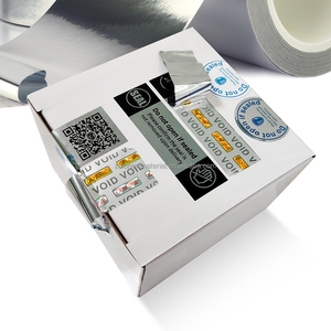 Weißes Art paper Zweifarbiger Rückstand VOID OPEN Label Tamper Label Aufkleber Sicheres VOID-Etikett für die Sicherheits versiegelung von Papier kartons - Product Image 2