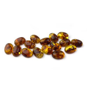 Forma di uovo naturale a fondo piatto ambra per gioielli disponibili per la vendita all'ingrosso e la personalizzazione di ambra di alta qualità - Product Image 2