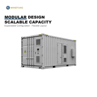 Système de stockage d'énergie de 40 pieds 1,2 MWh, conteneur solaire au lithium, refroidissement liquide, solution de centre de données modulaire tout-en-un CAN