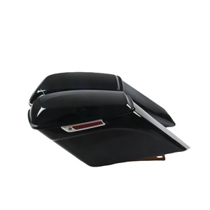 Sac de selle étendu à double blocage, noir vif pour modèles <span class=keywords><strong>Harley</strong></span> <span class=keywords><strong>Davidson</strong></span> de 2014 à 2016 - Product Image 1