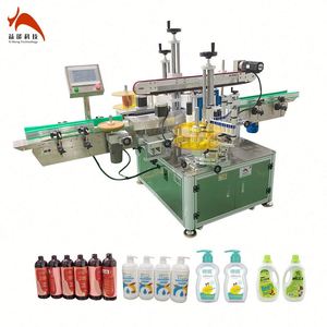 Etichettatrice Universale Dedicata per Bottiglie Piatte e Rotonde, Macchina Etichettatrice per Bottiglie di Shampoo, Balsamo e Bagnoschiuma - Product Image 1