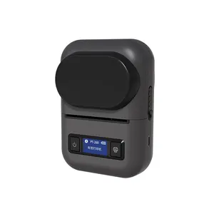 Mini impresora térmica portátil de 58mm, Compatible con blu-tooth, impresora de etiquetas adhesivas con nombre